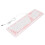 Teclado plegable de silicona de 106 teclas rosa con cable USB 14