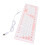 Teclado plegable de silicona de 106 teclas rosa con cable USB 8