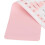 Teclado plegable de silicona de 106 teclas rosa con cable USB 10