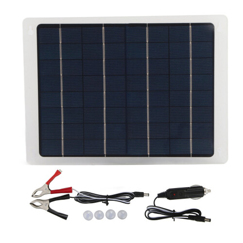 10W Solarpanel-Ladegerät 220x180x2mm Dual-USB 5V 1