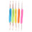 5 Stück bunte, doppelseitige Häkelnadeln 3,0–5,5 mm 9