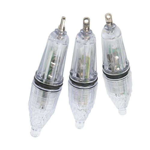 3 piezas lámpara de pesca subacuática LED multicolor 160mAh 2
