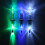 3 piezas lámpara de pesca subacuática LED multicolor 160mAh 12