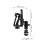 3D-Nylon Motorrad-Getränkehalter 5,5–8,5 cm Käfig 9