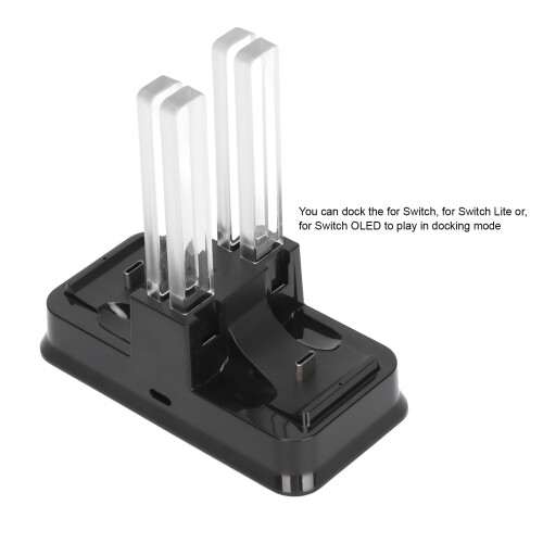 Base de carga para controles Joy-Con/Pro 5V 2A con luz 2