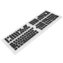 129 teclas PBT, tapas de teclas PBT, altura OEM, dos colores: negro