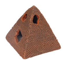 Decoración de acuario de resina en forma de pirámide mini 12x12x12 cm