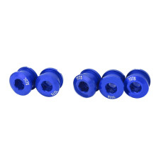 5 Stück ultraleichte Aluminium-Kettenblattbolzen blau