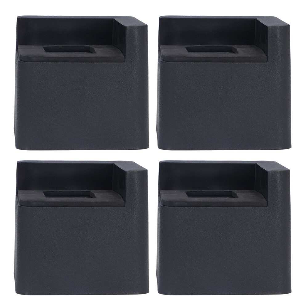 4Pcs Bed Risers Corner Fixed Casters Increasing Height 2200 Lb Load Bearing Plastic Furniture Leg Risers For Home 3091321319237