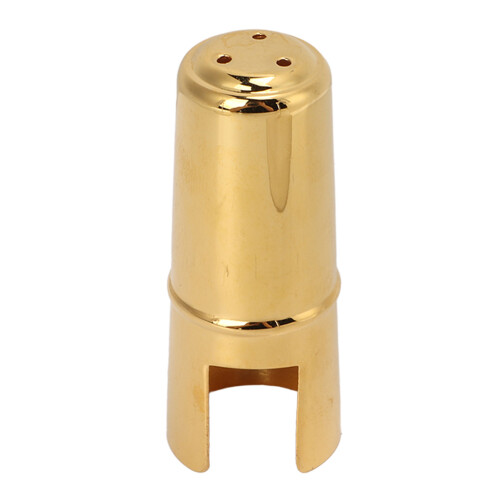 Goldfarbene Metall-Saxophon-Mundstückkappe 1