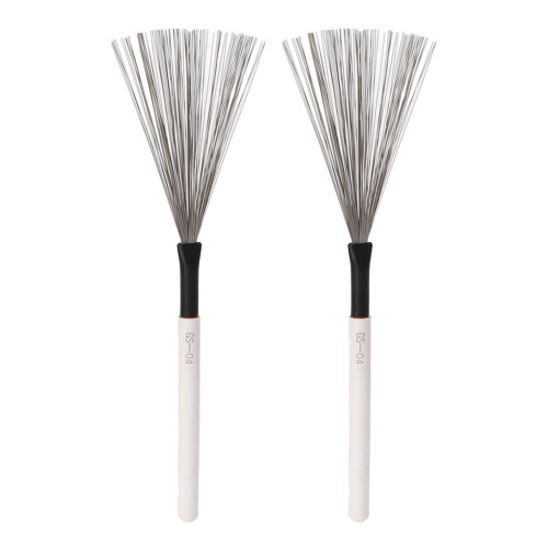 Cepillo para batería alambre de acero mango de madera de arce blanco 1