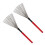 Rote Drum-Bürste Ahorngriff, Stahl-Draht-Set 3