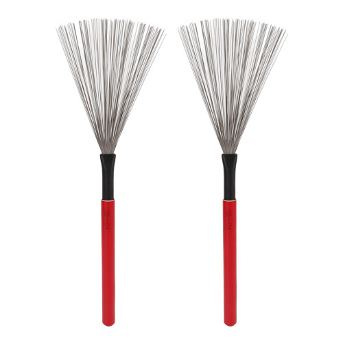 Rote Drum-Bürste Ahorngriff, Stahl-Draht-Set 1