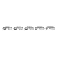 50pcs Hair Extension Clips Set Stainless Steel DIY 8 Teeth Snap Comb Wig Clips Accessories 1.1in Silver