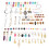 DIY Dreadlocks Schmucksortiment Legierungsringe 12