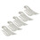 50 Stück beige Perückenclips mit 8 Zähnen 2,8  1,4 cm Bundle 14