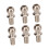 10 piezas de rótula de dirección RC, hierro plateado, 5,5 mm 14