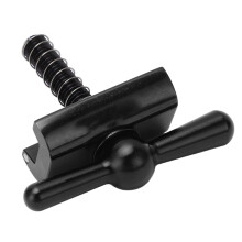 Manillar de bicicleta plegable de aluminio hebilla en forma de C negro