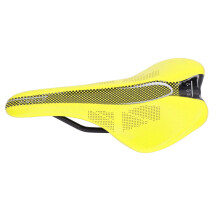 Sillín de bicicleta de montaña ultraligero con acolchado amarillo