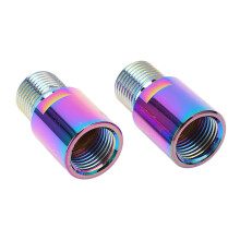 2 piezas de extensores de pedal para bicicleta de acero cromado de 20 mm