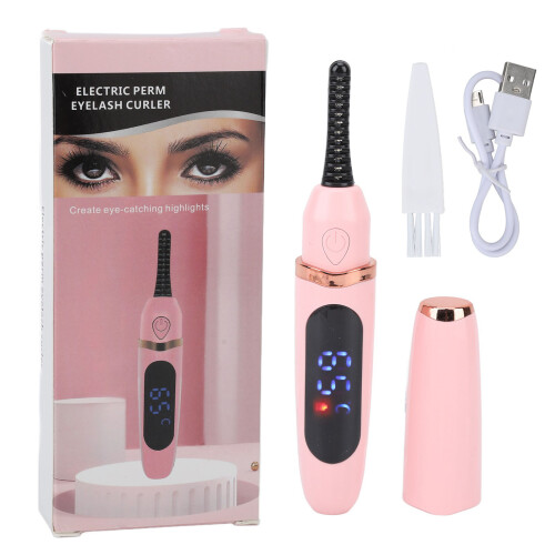3-Temp USB-beheizte Wimpernzange, 210 mAh Pink Mini 1