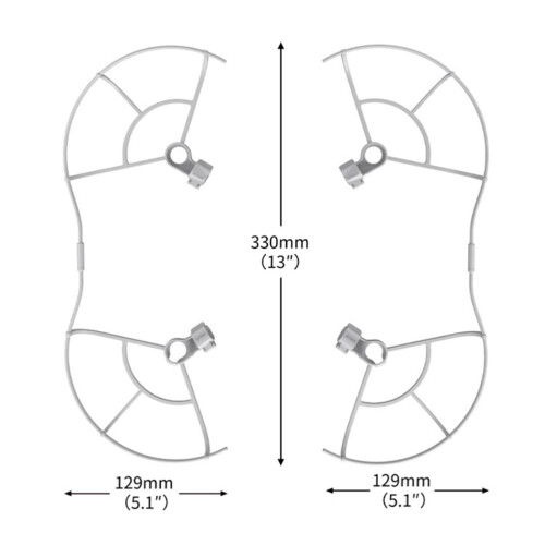 2Pcs Propeller Guard Compatible for Mini 3 Pro Drone Prop Cover Blade Protector Safety Accessory 2
