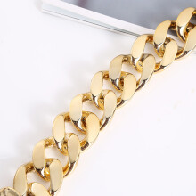 Conjunto de disfraz dorado de los años 80/90, collar de 90 cm y anillo de 2,14 cm