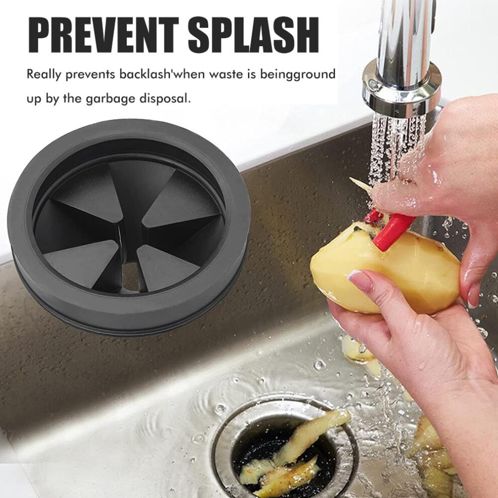 2 Pack Garbage Disposal Splash Guard Epdm Rubber Sink Baffle 3 1/8In Food Waste Disposer Replacement Drain Splash Guard 6941321325189