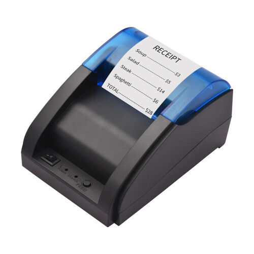 58mm USB Thermal Receipt Printer Direct Thermal for Ticket Bill Printing USB Connection Compatible with iOS Android Windows System ESC/POS 2