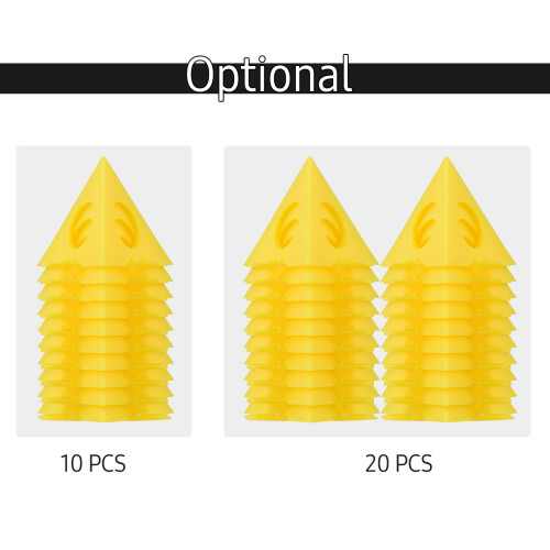 Soporte apilable para pinturas 20 piezas, 6x5cm, amarillo 2