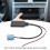 Azul adaptador de cable AUX Bluetooth ISO de 8 pines CD27 4