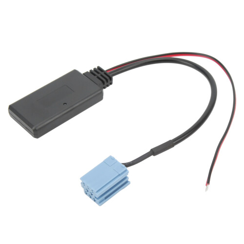 Azul adaptador de cable AUX Bluetooth ISO de 8 pines CD27