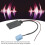 Azul adaptador de cable AUX Bluetooth ISO de 8 pines CD27 3