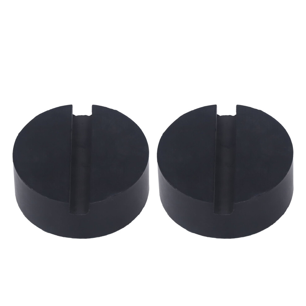 2Pcs Rubber Jack Pad Slotted Adapter Universal For Vehicle Lift Axle Stand Car Suv 8071321327758