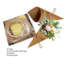 Braunes Kartonpapier 15x15 cm Kraftpapier zum Einwickeln