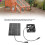 Ventilador de panel solar 6V 2W, panel 13,5x11 cm polisilicio 13