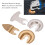 4 Pcs Oscillating Saw Blades Multi Tool Kit Semi Circle Finger Segment Swing Grit for Grout Ceramics Masonry 13