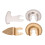 4 Pcs Oscillating Saw Blades Multi Tool Kit Semi Circle Finger Segment Swing Grit for Grout Ceramics Masonry 2