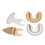 4 Pcs Oscillating Saw Blades Multi Tool Kit Semi Circle Finger Segment Swing Grit for Grout Ceramics Masonry 1