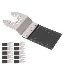10Pcs Oscillating Saw Blade 34mm Multitool Quick Release Tool Set Kit for Wood Plastic