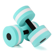 Mancuernas de espuma EVA flotantes para fitness acuático 3.0 kg verde