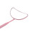 Espejo de pestañas con forma de luna rosa mango desmontable 11