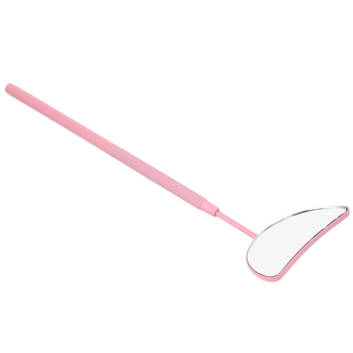 Espejo de pestañas con forma de luna rosa mango desmontable