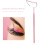 Espejo de pestañas con forma de luna rosa mango desmontable 7