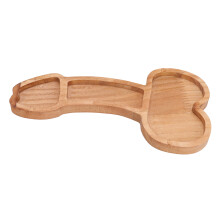 Trompetenförmiges Aperitifbrett, 24,3 x 12,5 cm, 105 g