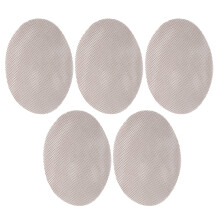 5 Stück Hochtemperatur Runde BBQ-Matte 36 cm Braun Antihaft