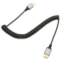 Cable HDMI enrollado 4K 60Hz M/M Spring 0.5-1.5m
