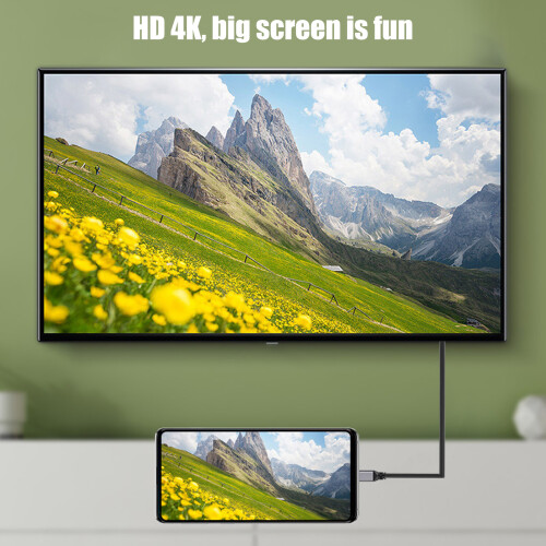 Cable HDMI enrollado 4K 60Hz M/M Spring 0.5-1.5m 2
