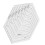 Regla hexagonal 1 pieza transparente 15,5 x 17,8 x 9 cm 16