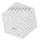 Regla hexagonal 1 pieza transparente 15,5 x 17,8 x 9 cm 5